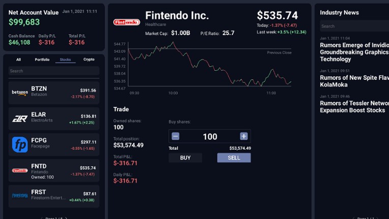 Day Trader Tycoon screenshot