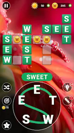 Word Cross Flower Garden Image