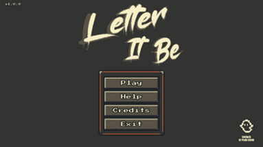 Letter It Be Image