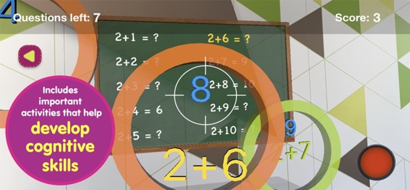 Math skills Addition - AR game screenshot