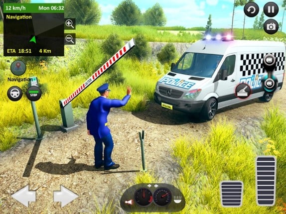 Offroad Police Van Transporter screenshot