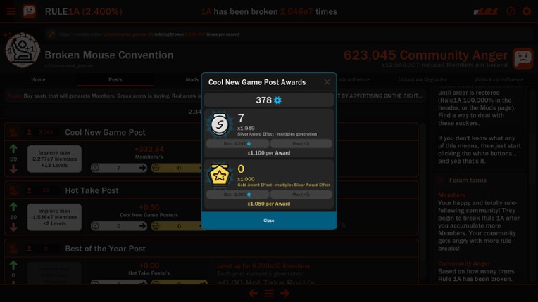 Rule1A Incremental: Idle Forum Image