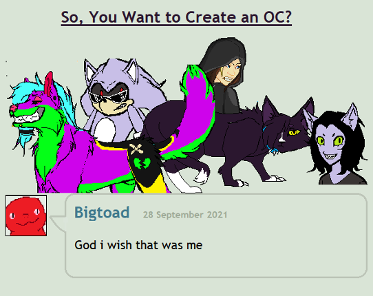So, You Want To Create An OC? Image