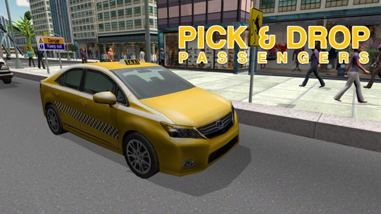 Taxi Driver Simulator – Yellow cab driving &amp; parking simulation game screenshot