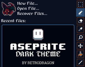 Aseprite - RetroDragon Dark Theme Image