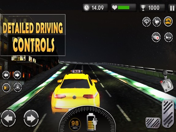 Electric Car Taxi Simulator: Day Night Driver Job screenshot