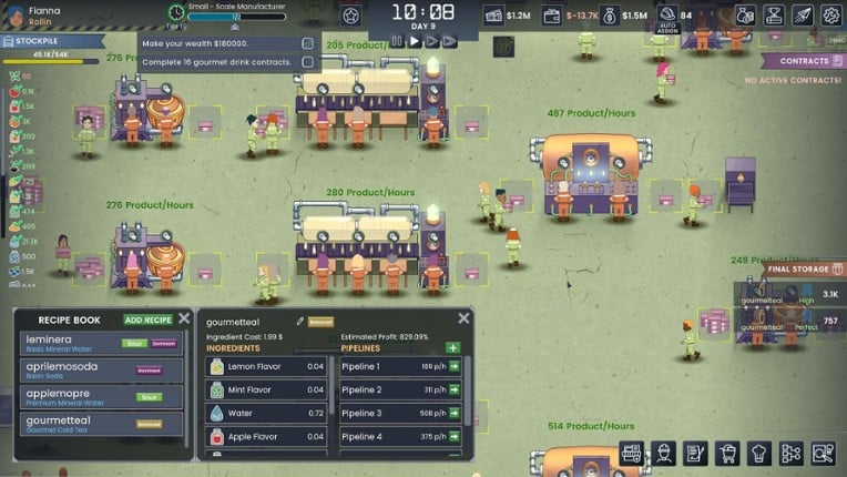 Fizz Flow: Factory Management screenshot