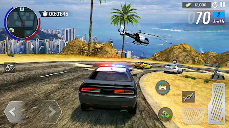 US Police Car Chase Driving 3d screenshot