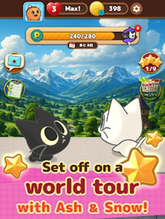Ash & Snow: Cat Pop'n Match screenshot