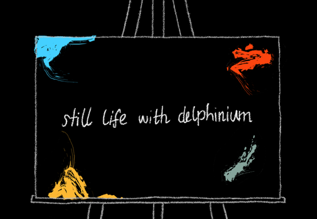 Still Life with Delphinium Image