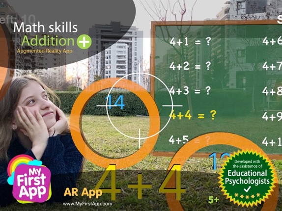 Math skills Addition - AR game screenshot