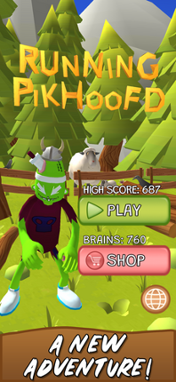 Running Pikhoofd: Unity Stylized Forest Run Game screenshot