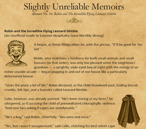Slightly Unreliable Memoirs: Volume 5 screenshot