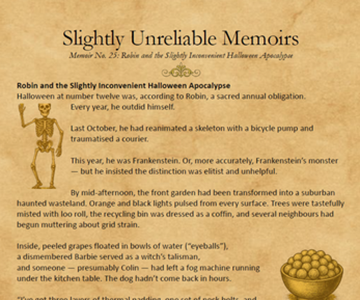 Slightly Unreliable Memoirs: Volume 6 Image