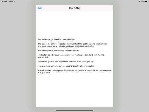 US Election Game screenshot