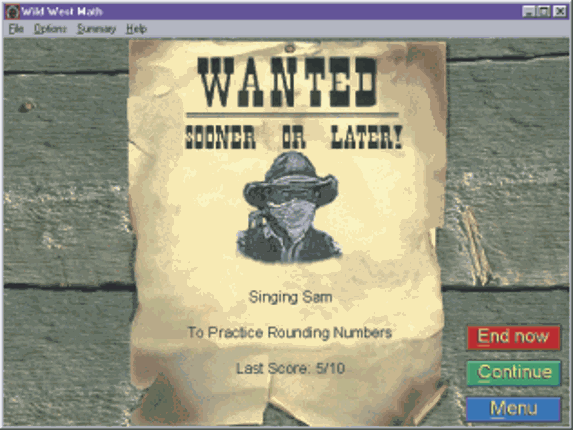 Wild West Math screenshot