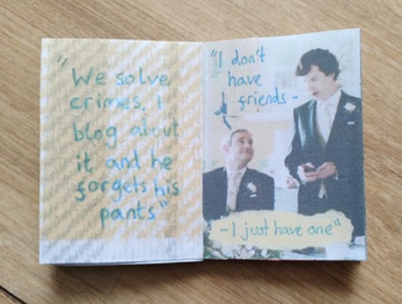 12 Quotes From Sherlock zine screenshot