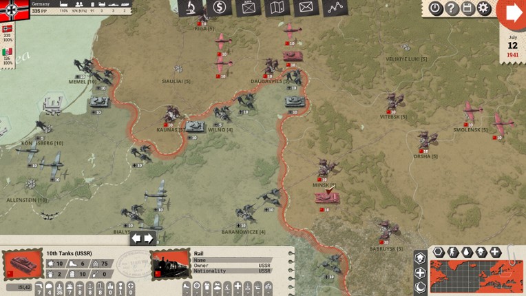 Commander: Europe at War screenshot