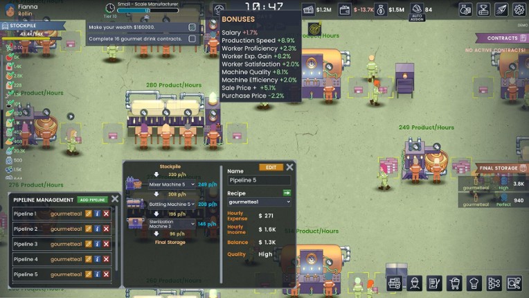 Fizz Flow: Factory Management screenshot
