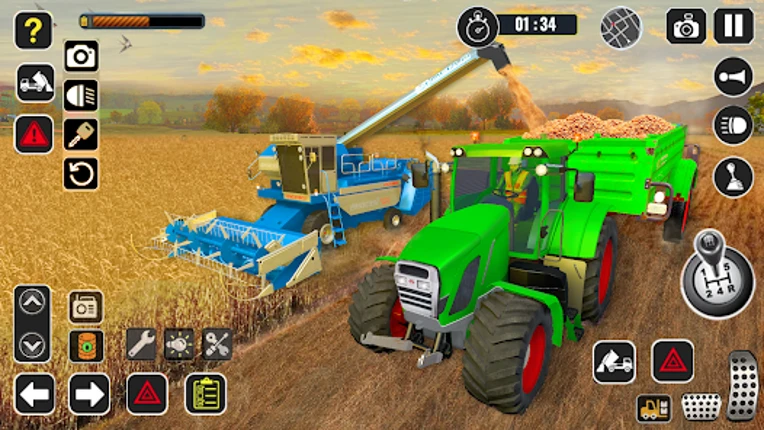 Tractor Farming Game Harvester screenshot