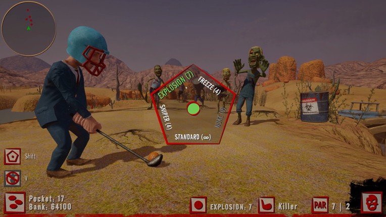 Golf VS Zombies screenshot