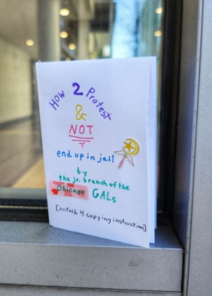 How 2 Protest & NOT end up in jail - a near-future SF zine Image