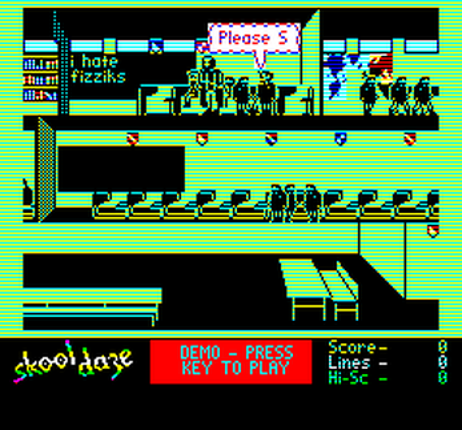 SkoolDaze (Oric) screenshot