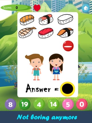 Sushi Math Addition & Subtraction screenshot