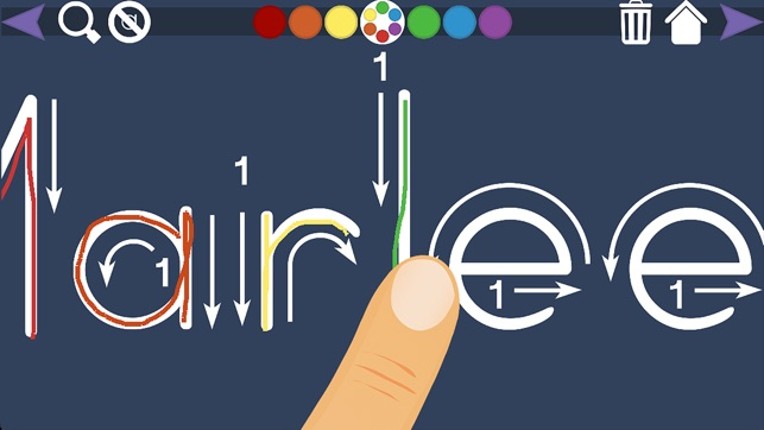 Trace Your Name - Help your children learn to read and write by tracing their own name. screenshot