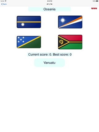 Country Flags Memorizer screenshot