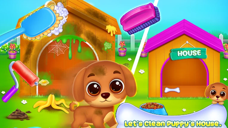 Baby Girl Home Cleaning Game Image