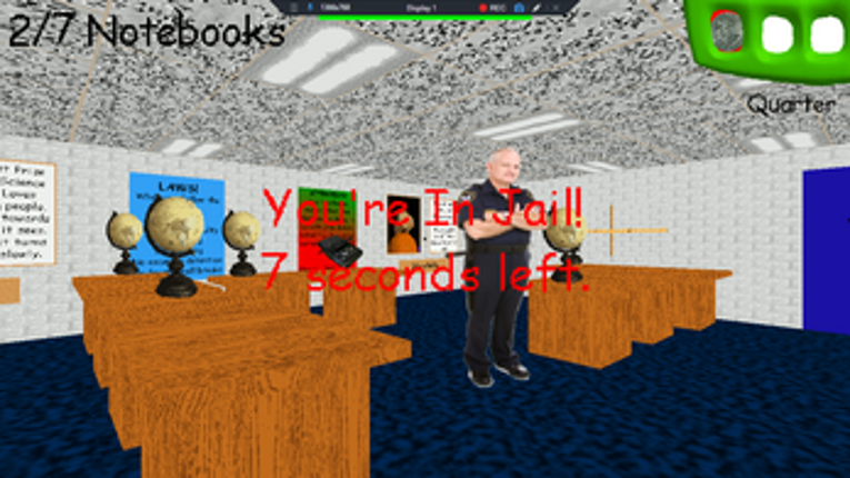 Police Officer In Baldi's Basics screenshot