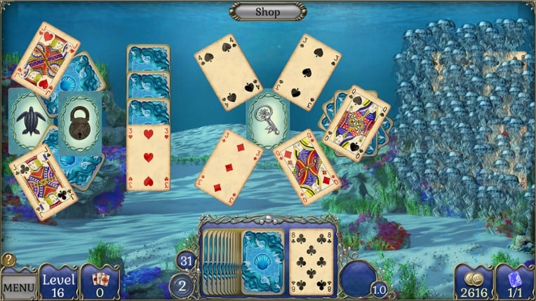 Jewel Match Atlantis Solitaire 5: Collector's Edition screenshot