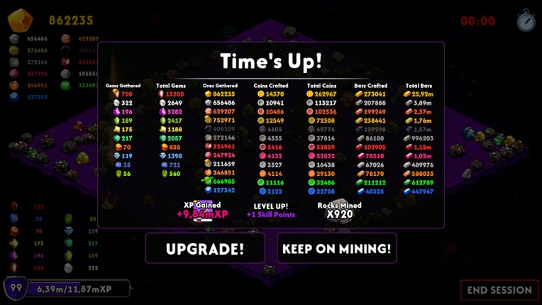 Keep on Mining! - Worlds screenshot