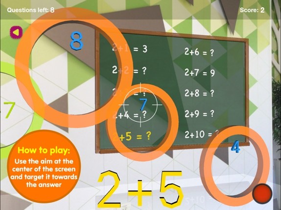 Math skills Addition - AR game screenshot