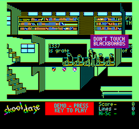 SkoolDaze (Oric) screenshot