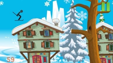 Stick-Man Safari Winter Ski Extreme Game Image