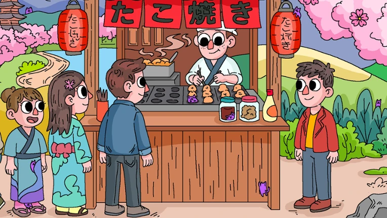 100 Cats Lost in Japan 2 Find & Color screenshot