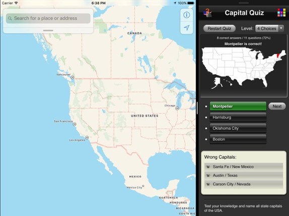Capital Quiz screenshot
