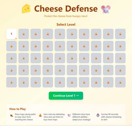Cheese Defense screenshot
