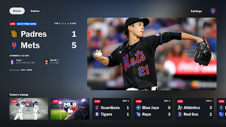 MLB screenshot