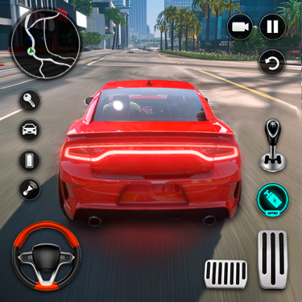 Driving Dodge Charger Race Car Image