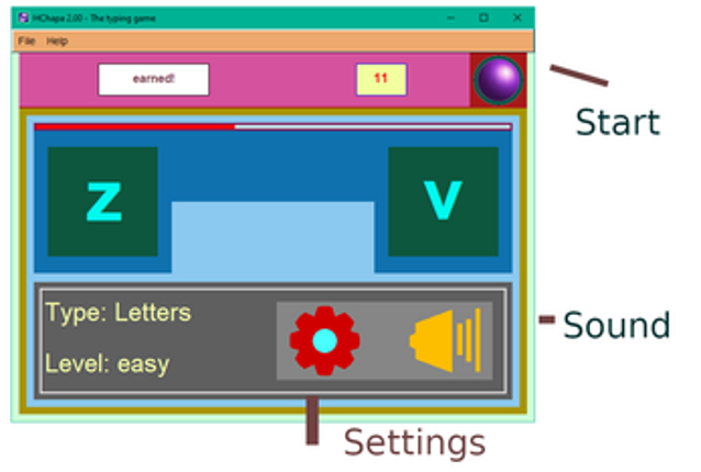 HChapa 2 plus - The free typing game screenshot