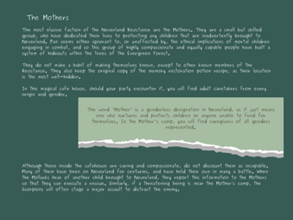 Neverland: The Impossible Island Lorebook screenshot