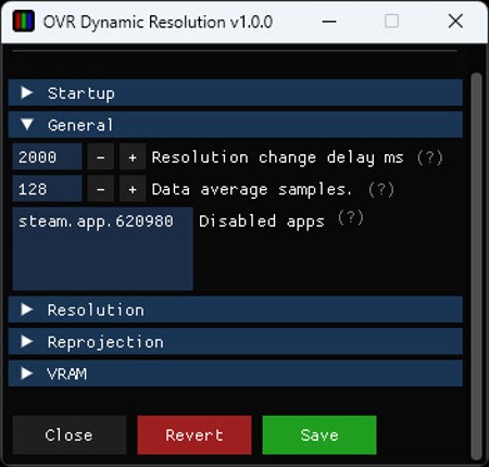 OVR Dynamic Resolution screenshot