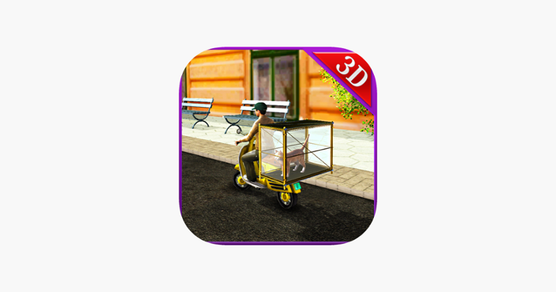 Pet Animal Transporter Bike &amp; Delivery Boy Sim Game Cover