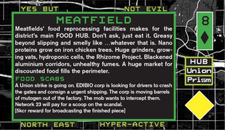 MEGADECK cyberpunk city builder tarot deck Image