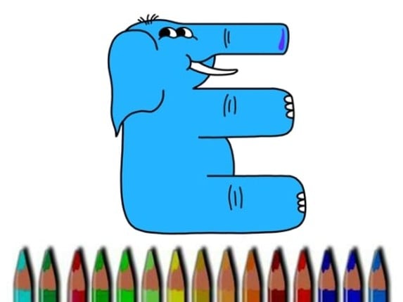 Letters Coloring Book Image