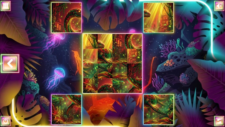 Neon Fantasy: Dinosaurs Image