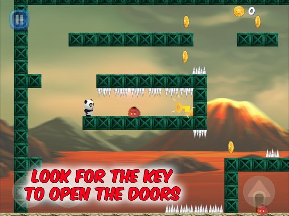 Panda Volcano Escape screenshot